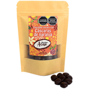 Cáscaras de naranja cubiertas de Chocolate Oscuro al 70%