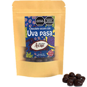 Uva Pasa cubierta de Chocolate Oscuro al 70%