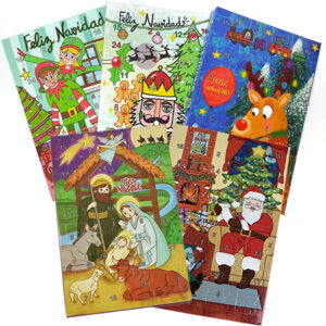 Combo de 5 Calendarios de Adviento Navideños